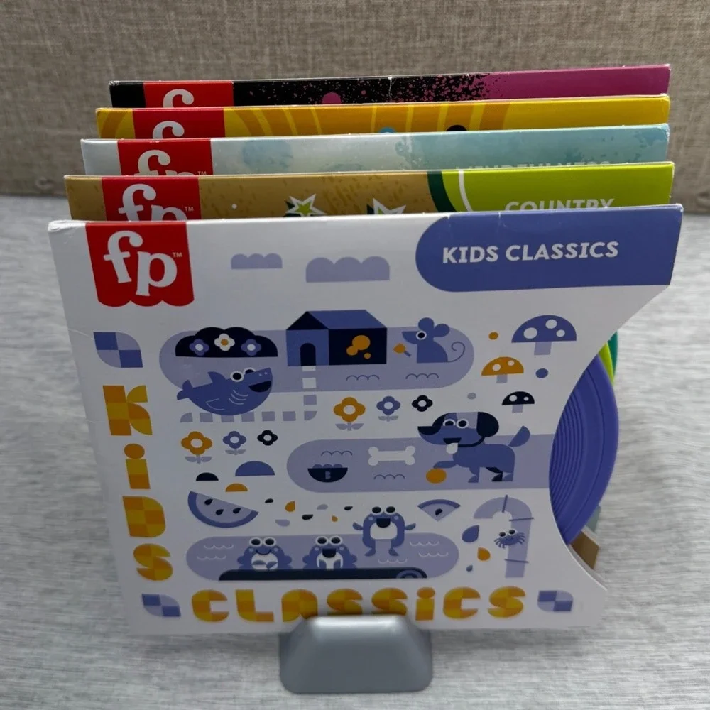 Fisher-Price Music Sessions Record Player HXX58 with 5 Double Sided Records Toy
